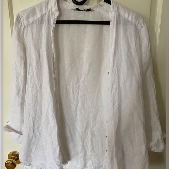 Zara linen button down shirt - Picture 2 of 2
